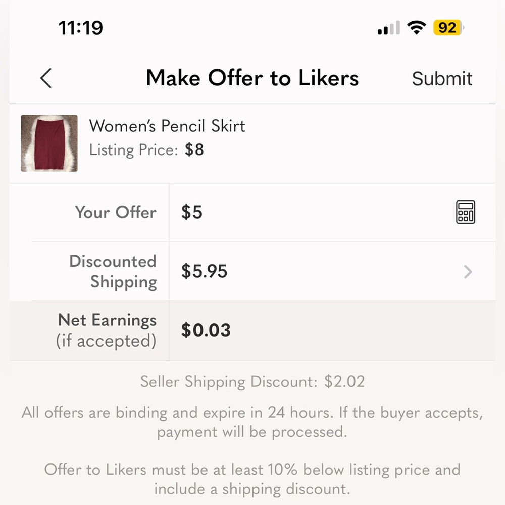 DISCOUNT ANNOUNCEMENT